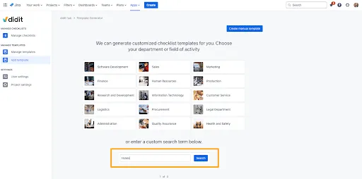 The Didit checklist template generator.
