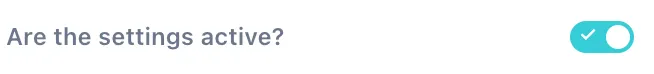 The active settings toggle for recurring checklists.