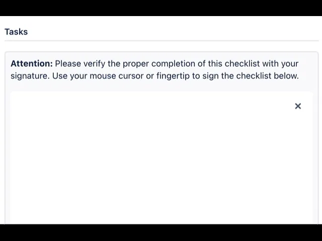 The Didit checklist signature screen.