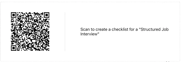 A QR code you can scan to create a Didit checklist.
